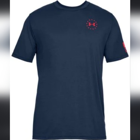 Under Armour Mens Freedom Flag Shirt Size Small - Picture 1 of 4
